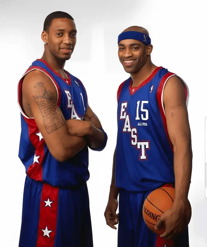 Vince and Tracy played together for Toronto Raptors.