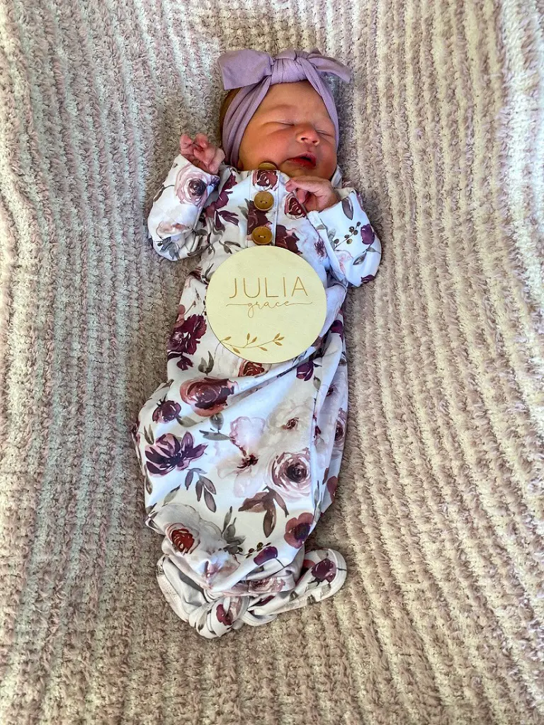 Alex and Jayne welcome Julia Grace in Sep 2020