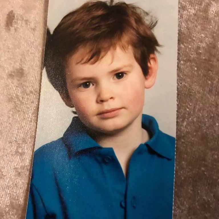 Murray posted a picture from when he was young and captioned it, 