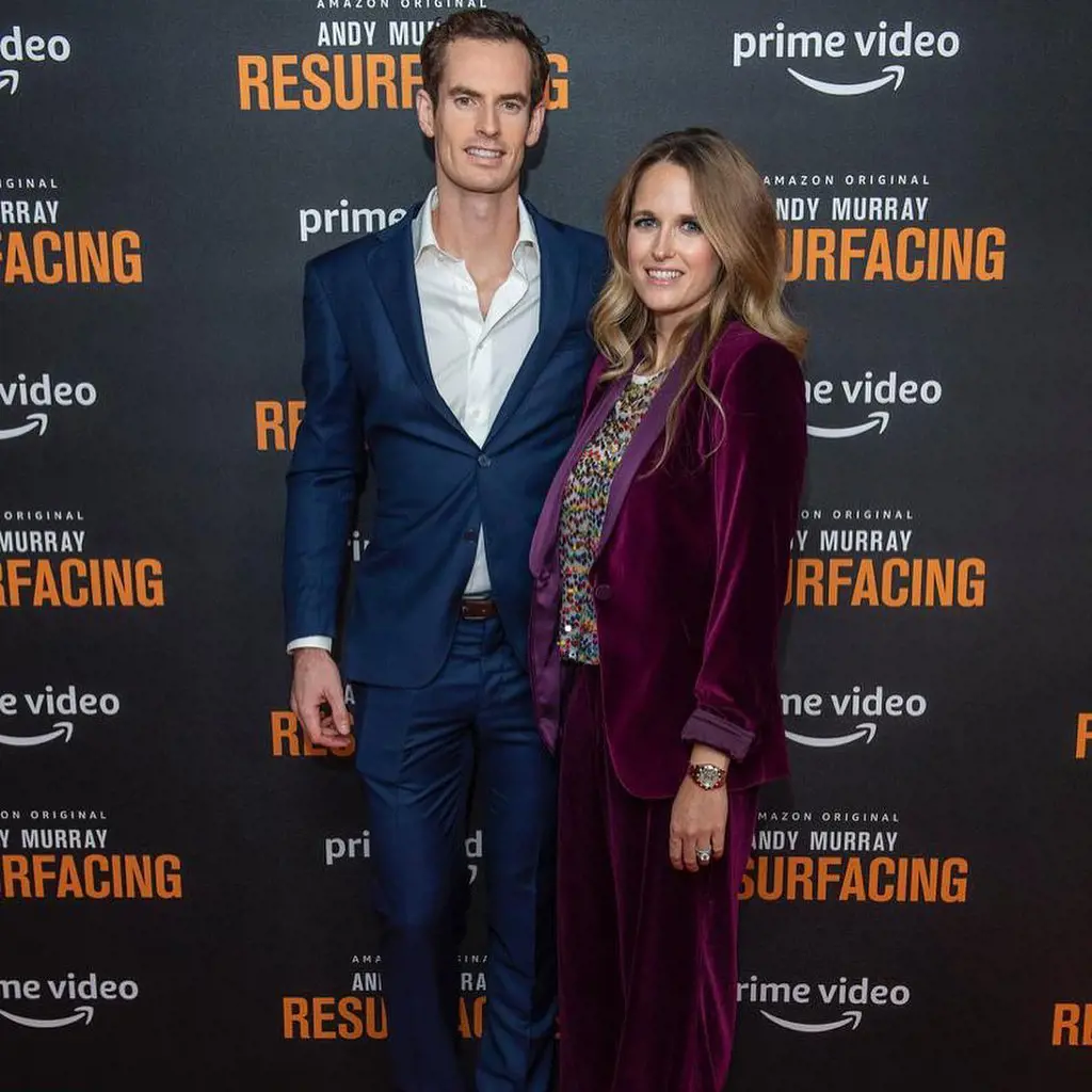 Andy and Kim at the premier of Prime Video Andy Murray: Resurfacing in November 2019.