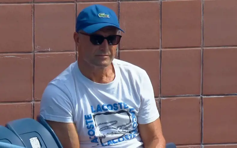 Nigel looking calm during a tennis match on August 27, 2020.
