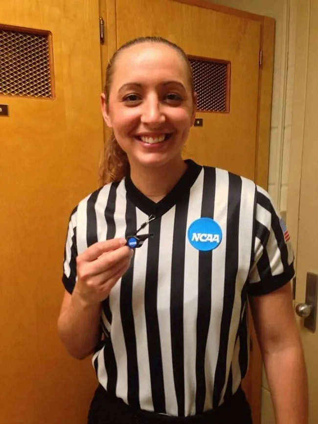 Throwback to the days when Ashley Moyer was a NCAA league official in 2016