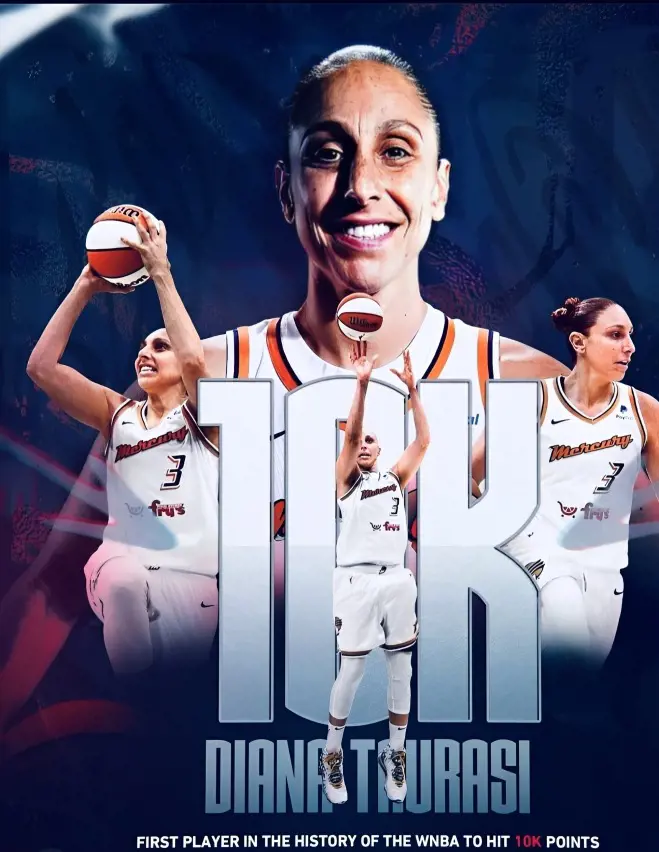 The first female basketball player to reach the 10,000 career score milestone and Diana Taurasi is not done yet