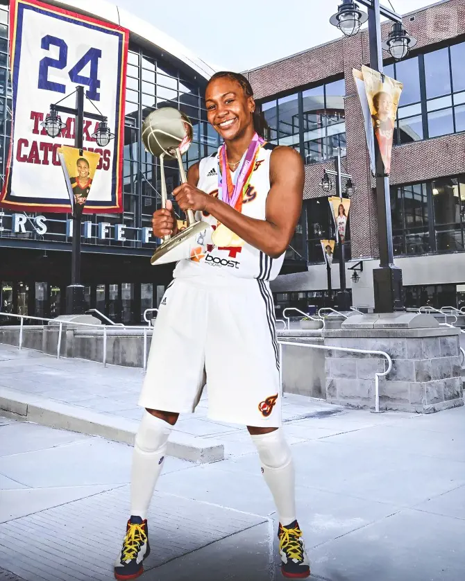 The Indiana Fever have retired the 2020 Hall of Fame inductee Tamika Catchings' No. 24