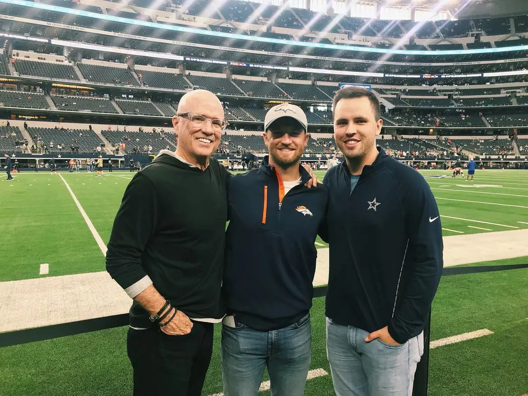 From left- Randall, Wyndham and Brendan at the AT&T stadium in 2021.