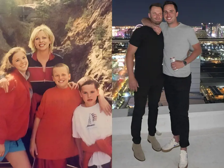 Left- Kaitlin with Lisa, Wyndham and Brendan during their childhood. 