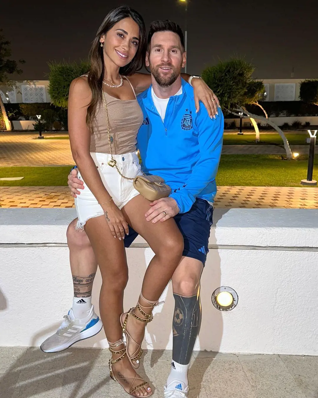 Argentine football hero Lionel Messi relishing date night with his wife Antonela Roccuzzo at Qatar in December 2022