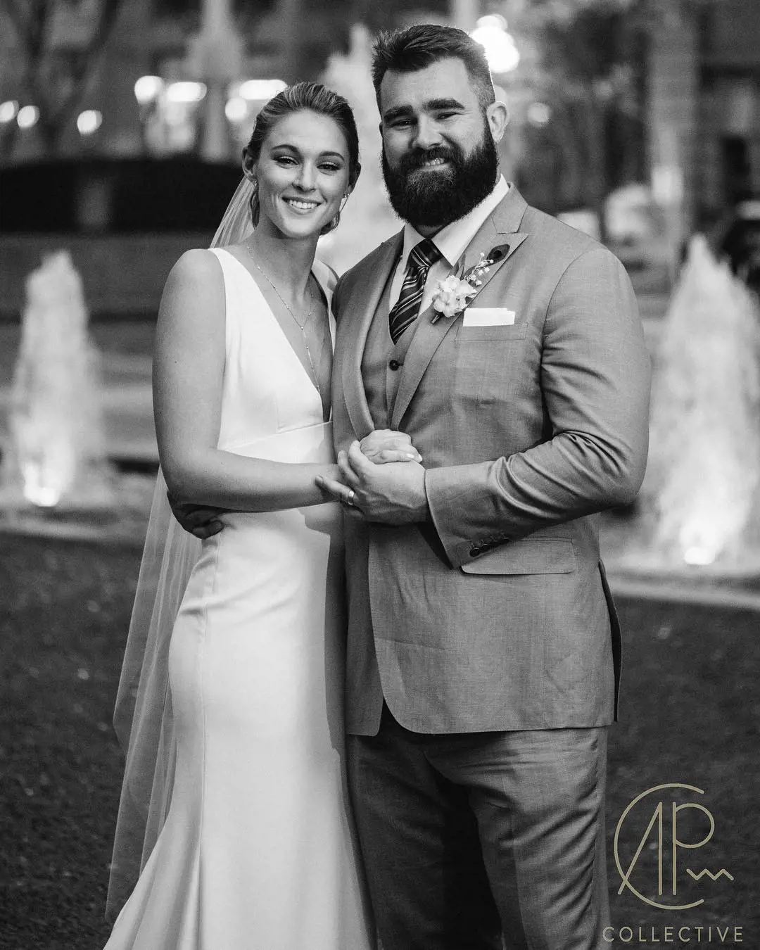 Jason and Kylie on their wedding day [Credit: AGP Collective]