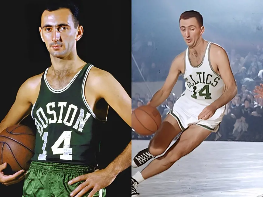 The 6 feet 10 inches tall Bob played point guard for the Boston Celtics.