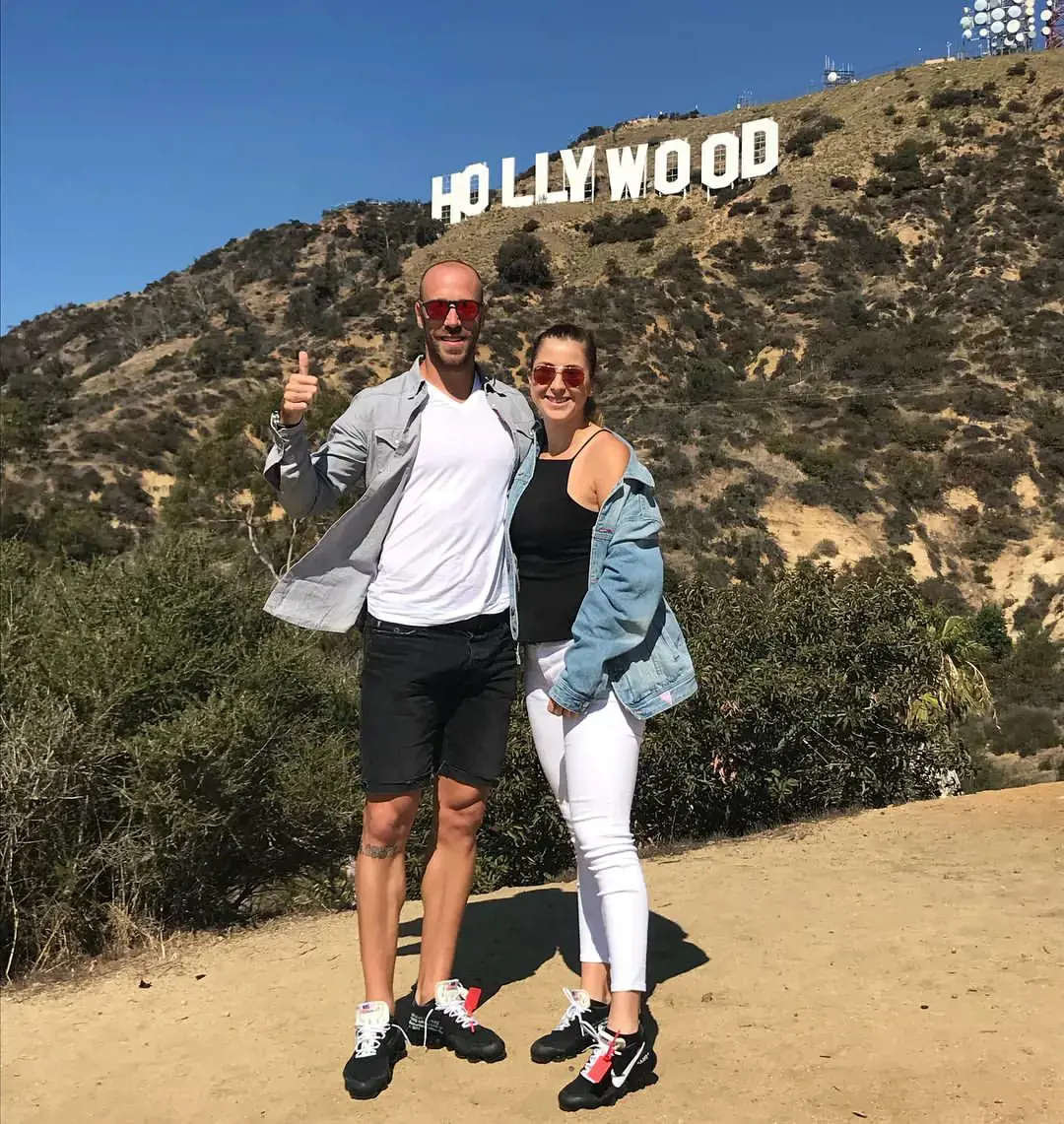 Bencic and Hromkovic one day trip to Los Angeles, California, on March 5, 2018