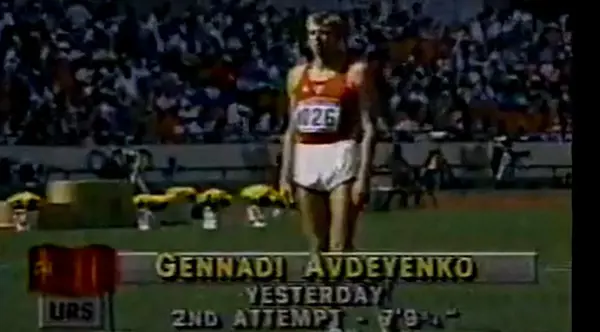  Hennadiy Avdyeyenko seen in action for Soviet Union on the international stages 