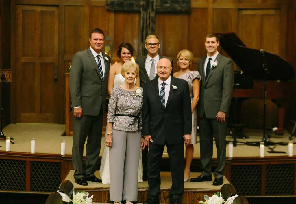 The Selfs attending Lauren and Hayden's wedding in August 2014