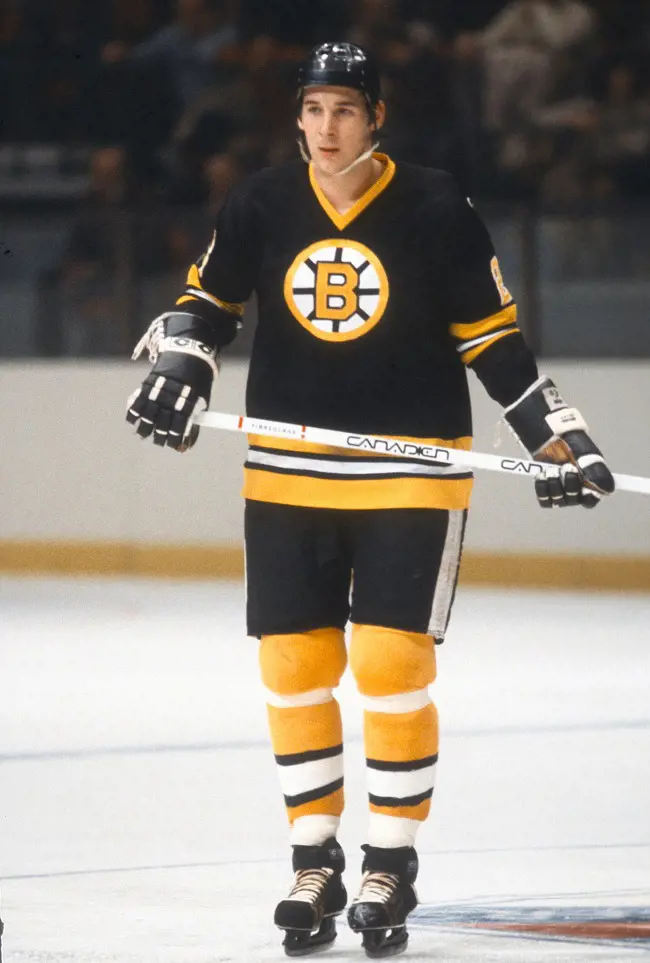 Milbury during his game against the New York Rangers in 1978. (Photo by Focus on Sport)