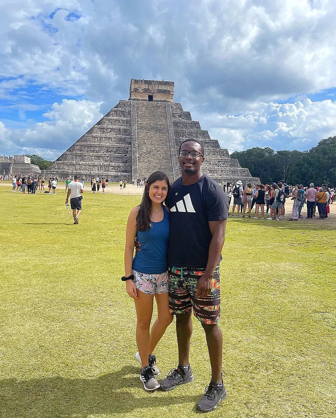 Rena and Joshua visit Chichen Itza in January 2023 during their Mexico trip