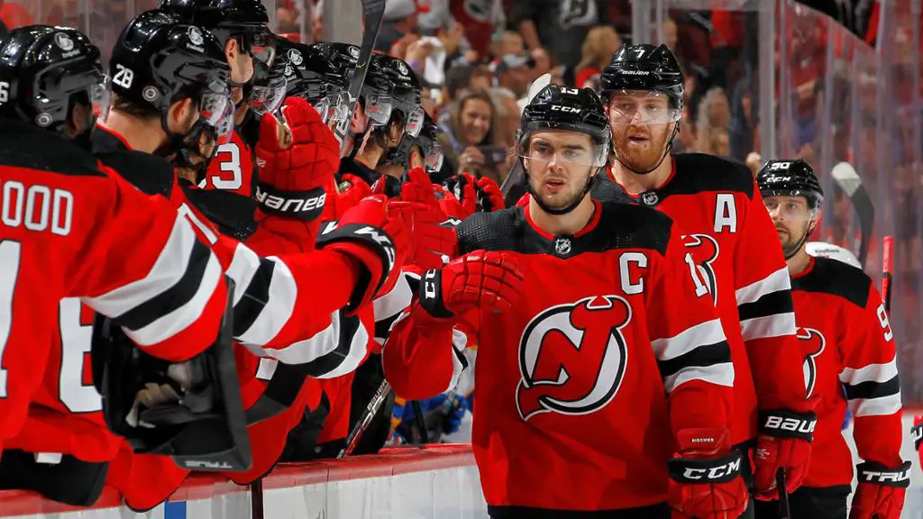 The New Jersey Devils team members.