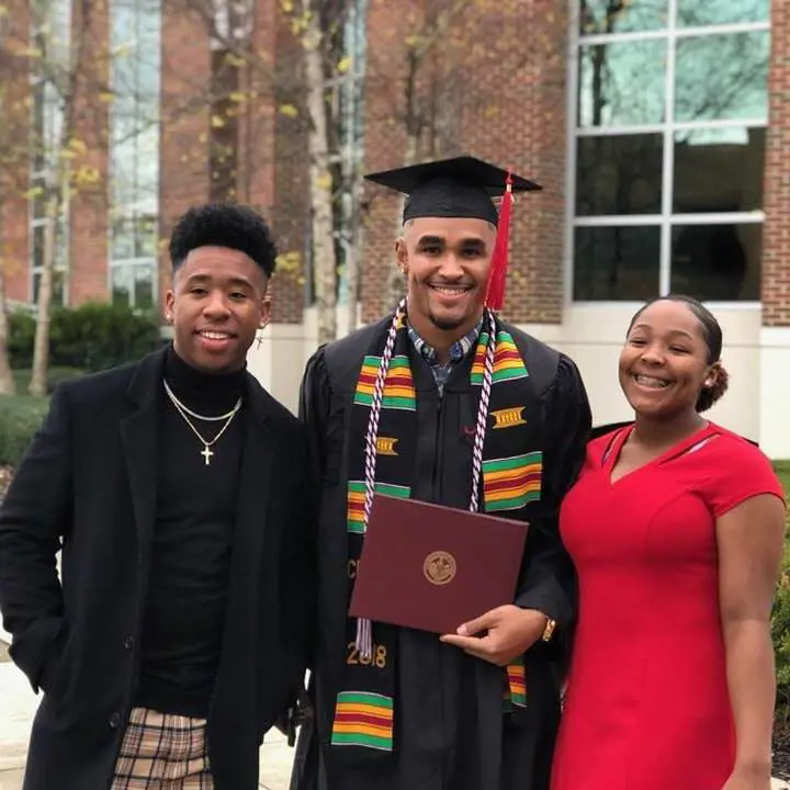 Averion and Kennedy attended Jalen's graduation ceremony in 2018.
