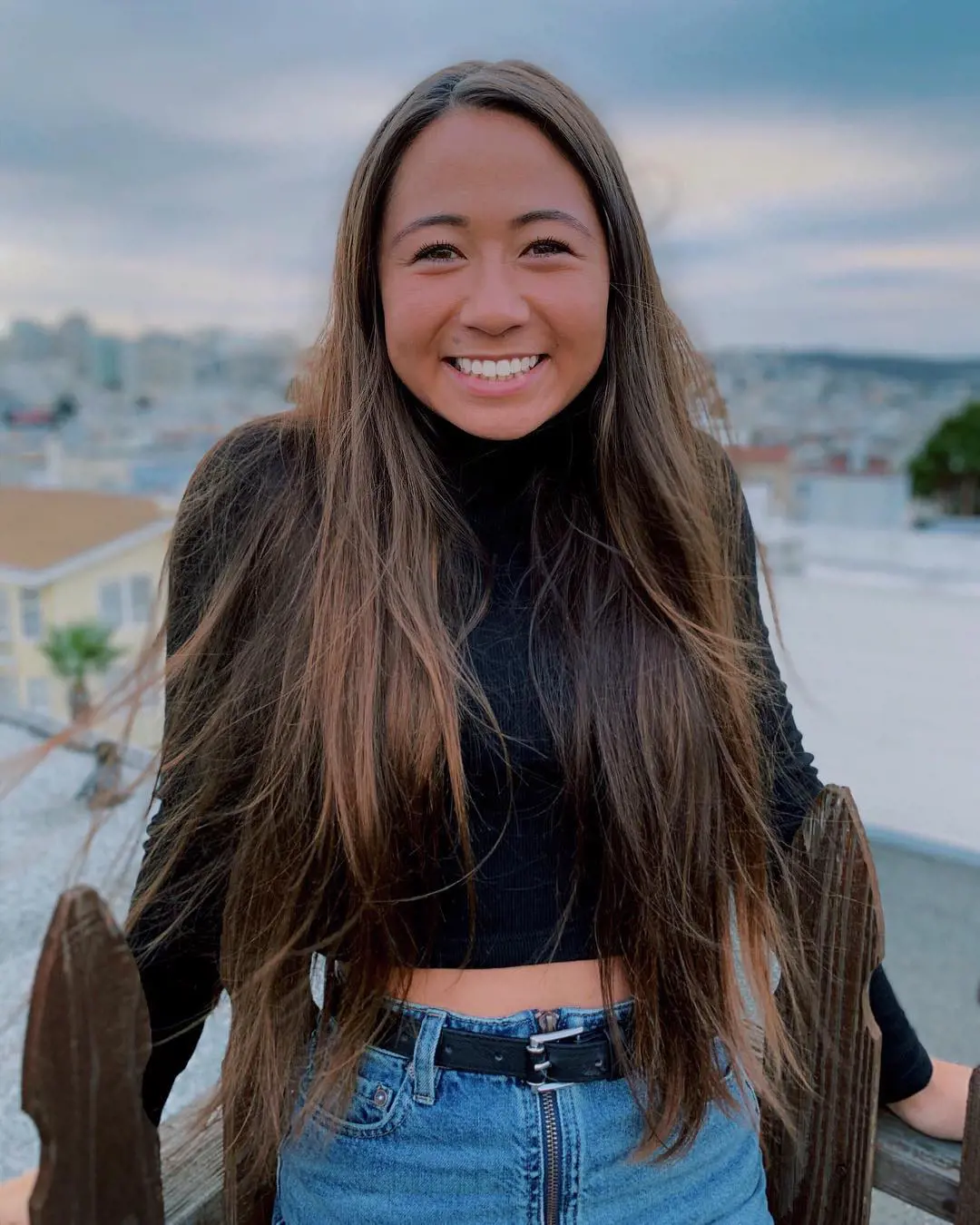 A smiling Juju posing for her Instagram in San Francisco, California, in 2018.