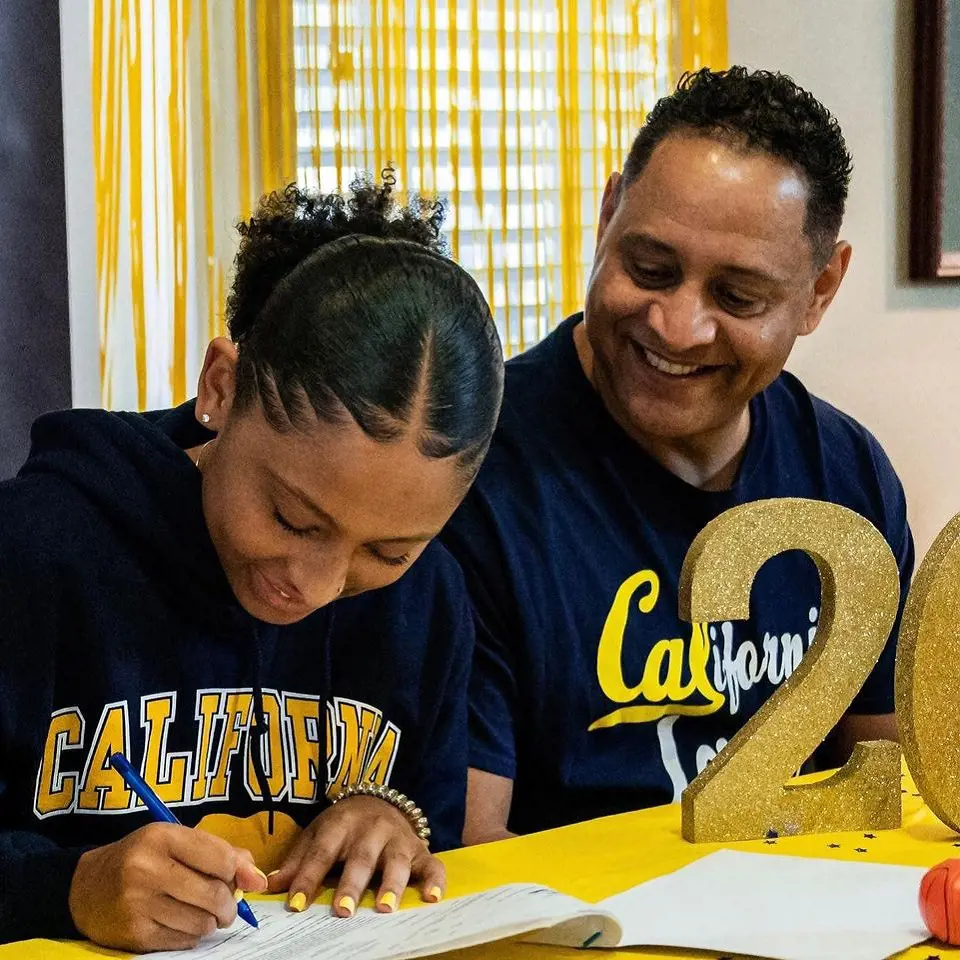 Gary was overjoyed when his daughter Jayda signed with the University of California.