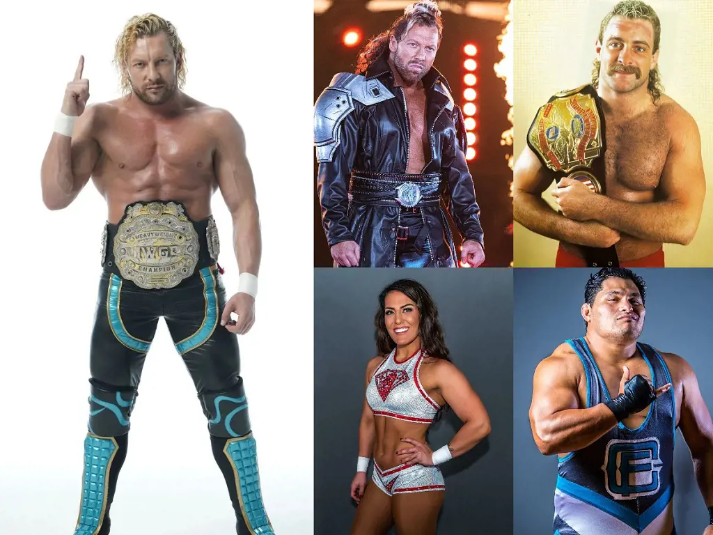 Pictures collage of some of the best non WWE wrestlers of all time