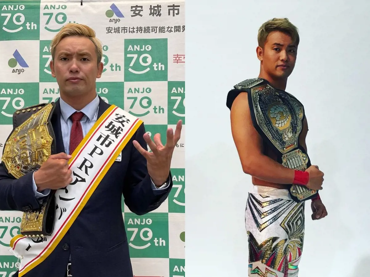 Kazuchika as the PR ambassador for Dudian City in May 2022