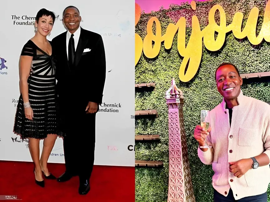 Isiah and Lynn attend the 14th annual Children Uniting Nations award in 2013. 