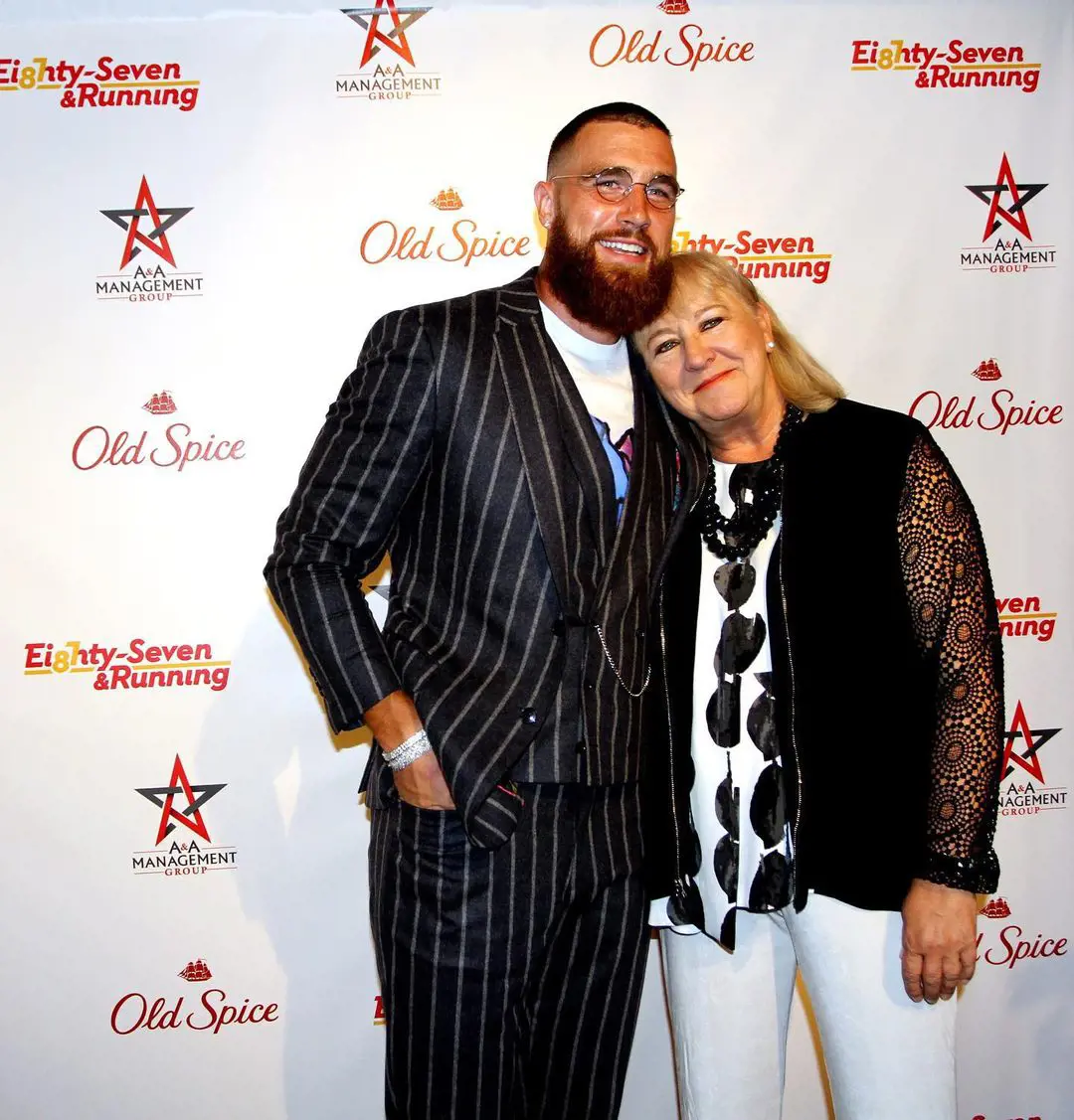 Travis with Donna during a red carpet event in May 2019