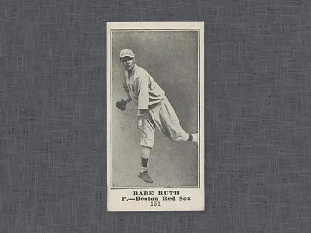 1914 Baltimore News Babe Ruth Baseball Card
