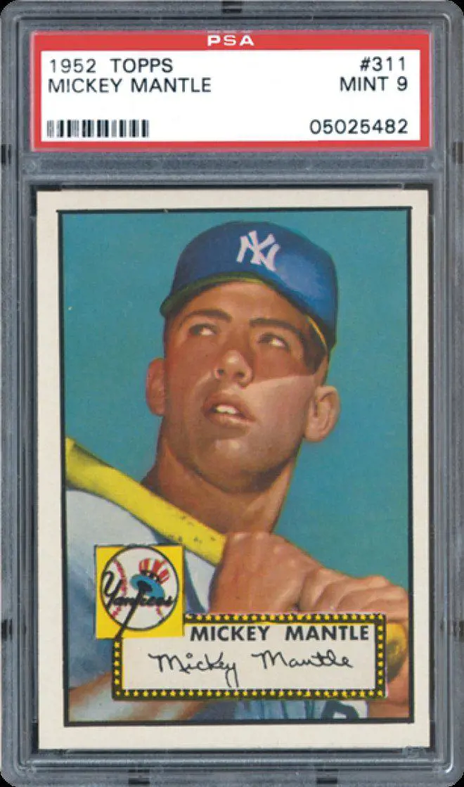 1952 Topps Mickey Mantle Baseball Card