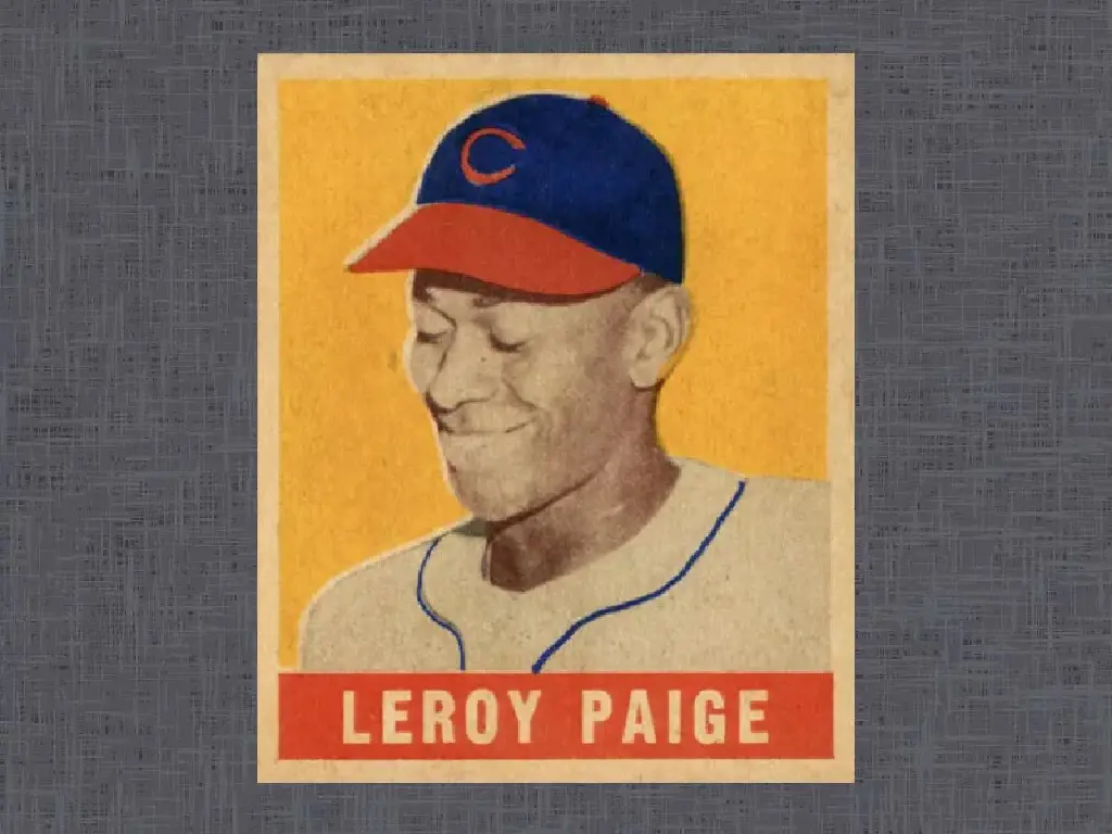 1948 Leaf Satchel Paige Baseball Card