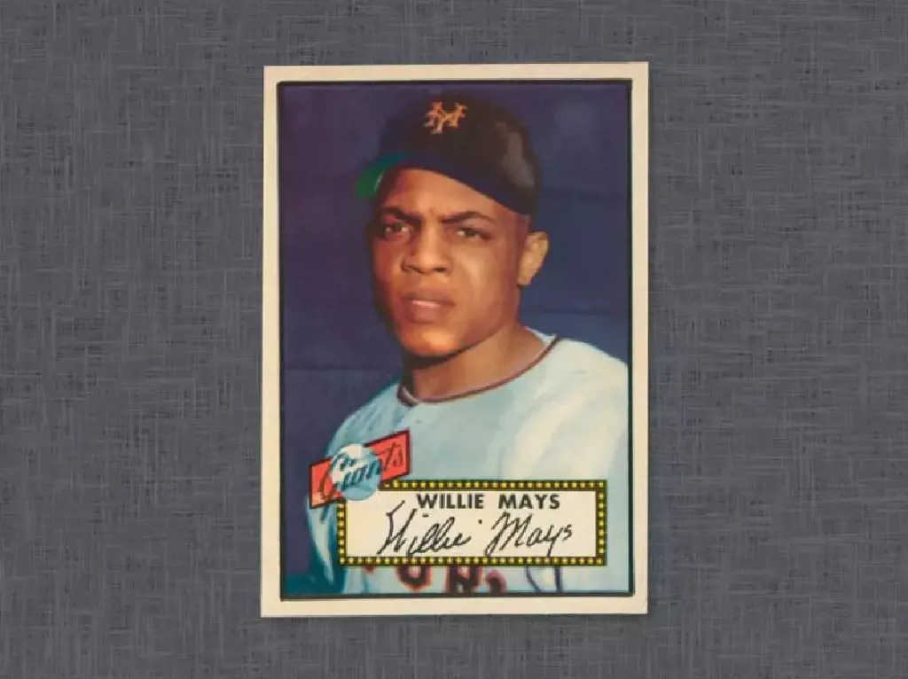 1952 Topps Willie Mays Baseball Card