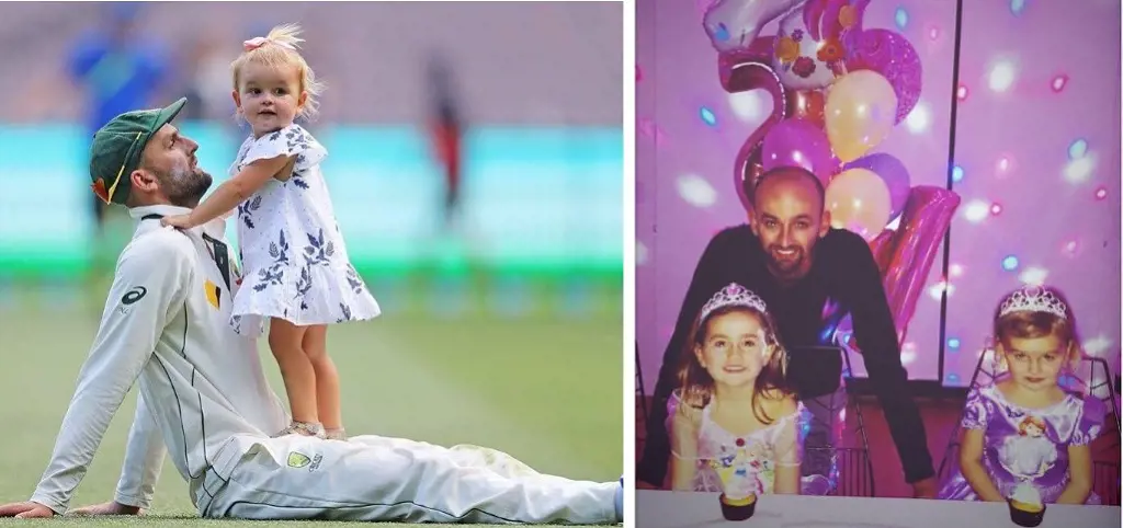 The legendary Australian bowler is father to two beautiful daughters 