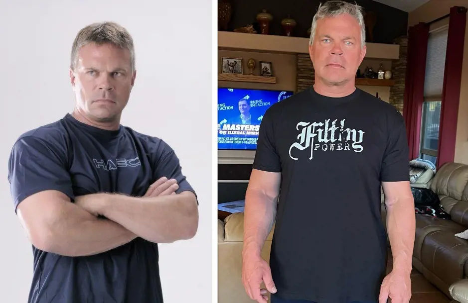 John Brzenk (left photo) in 2012 and (right photo) in 2022.