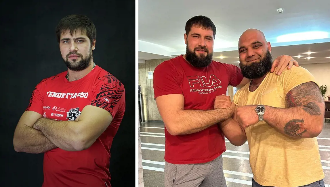 Vitaly and Grigory Lyashchuk (right photo) a day before their match in February 2023. 