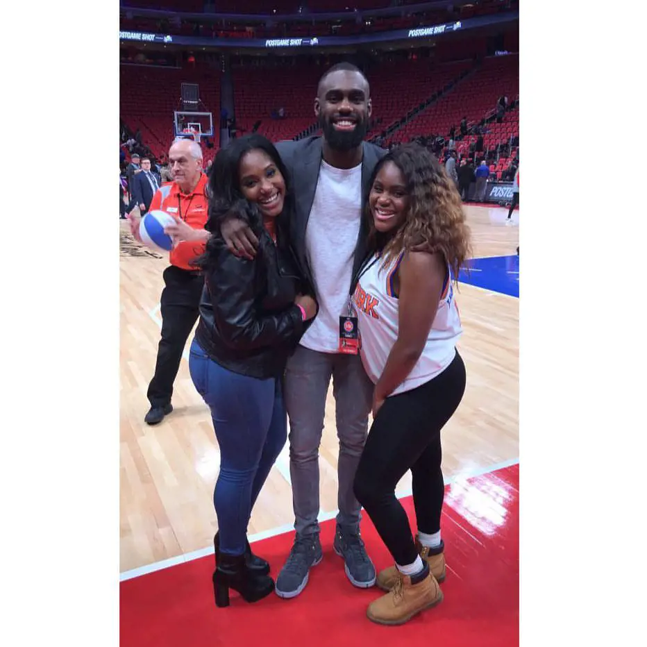 Tim with Nia and Nina Little Caesars Arena on December 23, 2017. 